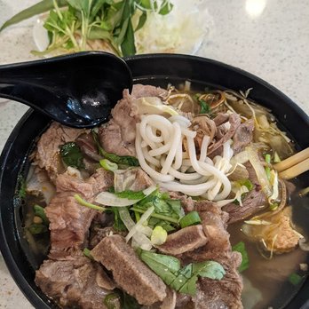Hue Kitchen - Bun Bo Hue with Beef Bone (#3) - Noodles Near Me - Santa Ana, California Hue Kitchen - Bun Bo Hue with Beef Bone (#3) - Noodles Near Me - Santa Ana, California