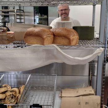 Ethel's Delicatessen - That's Nick hiding behind the bread basket, yummy city! - Bagels Near Me - Petaluma, California Ethel's Delicatessen - That's Nick hiding behind the bread basket, yummy city! - Bagels Near Me - Petaluma, California