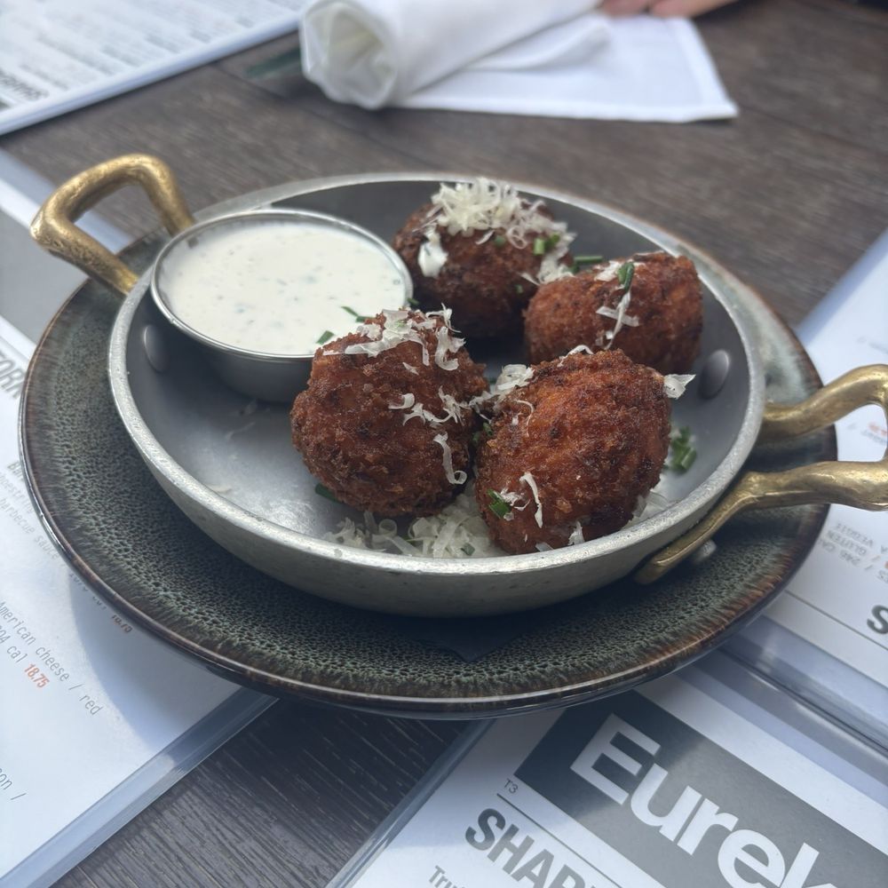 Eureka! - Mac N' Cheese Balls - American Near Me - Fresno, California Eureka! - Mac N' Cheese Balls - American Near Me - Fresno, California