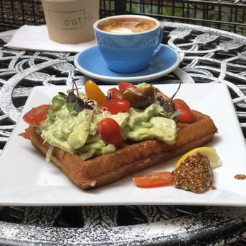 Outro - Avocado Chicken Waffle - Cafes Near Me - New York, New York Outro - Avocado Chicken Waffle - Cafes Near Me - New York, New York