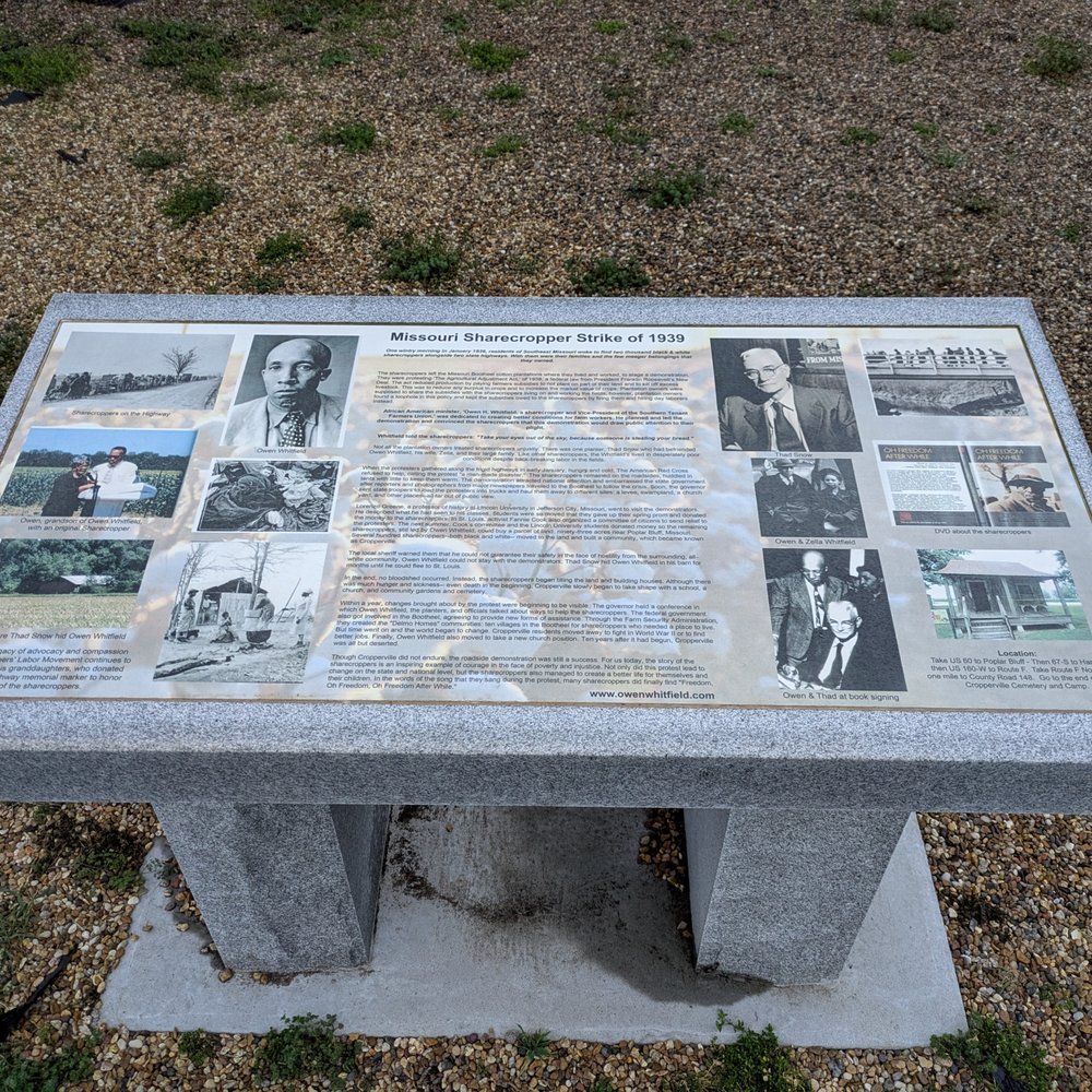 Sharecroppers Strike Memorial - Sharecroppers Strike Memorial, Charleston - Landmarks & Historical Buildings Near Me - Charleston, Missouri Sharecroppers Strike Memorial - Sharecroppers Strike Memorial, Charleston - Landmarks & Historical Buildings Near Me - Charleston, Missouri