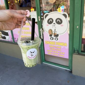 Chubbi Panda Tea and Pearls - a iced matcha with tapioca pearls - Bubble Tea Near Me - Boca Raton, Florida Chubbi Panda Tea and Pearls - a iced matcha with tapioca pearls - Bubble Tea Near Me - Boca Raton, Florida