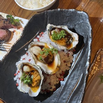 Morimoto - Oyster special fois gras with uni - Japanese Near Me - Las Vegas, Nevada