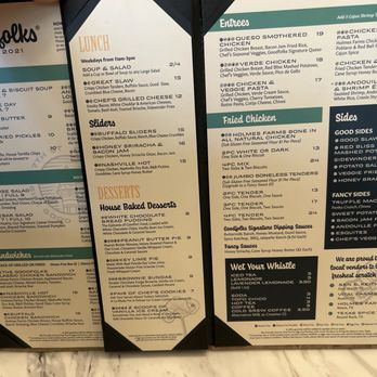 Goodfolks - 2025 menu - Comfort Food Near Me - Georgetown, Texas