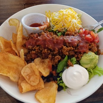 828 Cafe - Chorizo Bowl with chips and Salsa...$9.99 - Breakfast & Brunch Near Me - Franklin, North Carolina