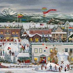 Gallery 601 - McCall Winter Carnival by Jane Wooster Scott