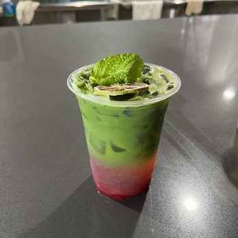 Ape Coffee - Seasonal cranberry matcha tonic - Coffee & Tea Near Me - Orange, California Ape Coffee - Seasonal cranberry matcha tonic - Coffee & Tea Near Me - Orange, California