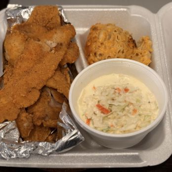 First Impression - Whiting + Mac & cheese + Coleslaw - Soul Food Near Me - Arlington, Virginia First Impression - Whiting + Mac & cheese + Coleslaw - Soul Food Near Me - Arlington, Virginia