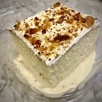 La Esperanza Restaurant - a piece of cake in a plastic container - Bakeries Near Me - Long Beach, California