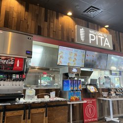 PITA Mediterranean Street Food - Newnan - Menu and order counter
