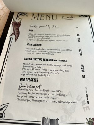 Menu photo 2 Bistroquet Biarritz Biarritz, 64