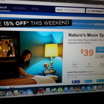 Nature's Moon Thai Spa - the groupon I used. - Massage Near Me - Burbank, California