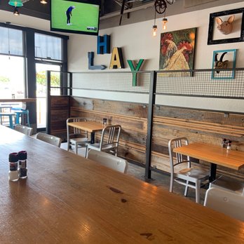 Little Stack Haystack Burgers - Haystack and cinnamon rolls (next door) - Burgers Near Me - Richardson, Texas