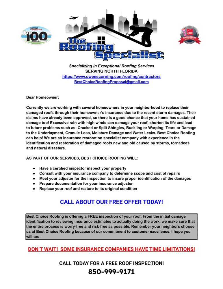 Slide of The Roofing Specialist