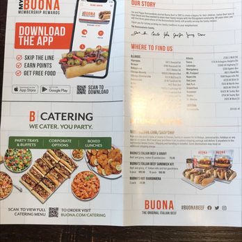 Buona - Hoffman Estates - Menu - Sandwiches Near Me - Hoffman Estates, Illinois