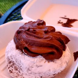 Cream stuffed donut Cream stuffed donut
