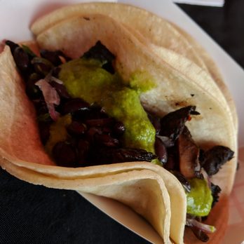Revolution Taco - Smoked Mushroom taco (portabella mushroom, cabbage, avocado chimichurri sauce) - Tacos Near Me - Philadelphia, Pennsylvania Revolution Taco - Smoked Mushroom taco (portabella mushroom, cabbage, avocado chimichurri sauce) - Tacos Near Me - Philadelphia, Pennsylvania