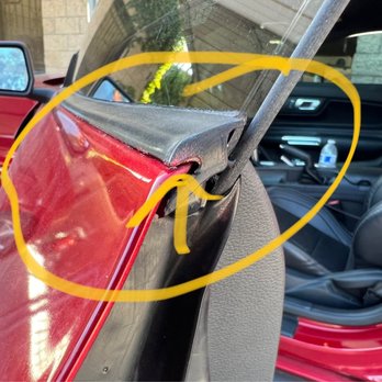 Promax Autosport - Overspray on weatherstrip on door - Body Shops Near Me - Alhambra, California Promax Autosport - Overspray on weatherstrip on door - Body Shops Near Me - Alhambra, California