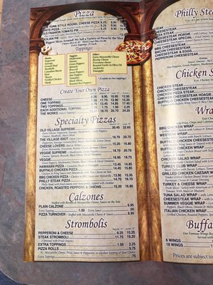 Menu photo 3 Old Village Pizza Westampton Township, NJ Menu photo 3 Old Village Pizza Westampton Township, NJ