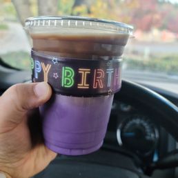 Ube latte