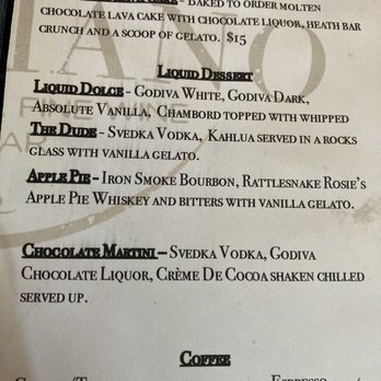 Cafe Gabbiano - Dessert menu - Italian Near Me - Sarasota, Florida Cafe Gabbiano - Dessert menu - Italian Near Me - Sarasota, Florida