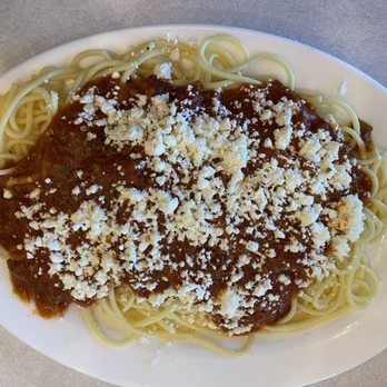Mythos Grill - Greek Spaghetti - New American Near Me - Greensboro, North Carolina