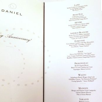 Daniel - Menu - French Near Me - New York, New York