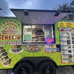 Taqueria Genesis - Food truck with menu to the right