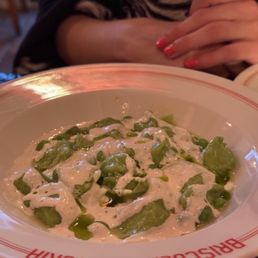 green ravioli