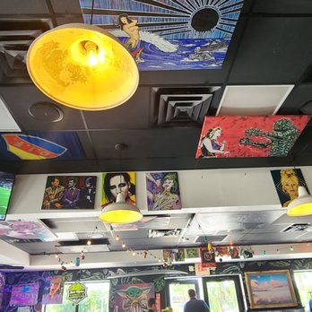 Lowbrow Pizza & Beer - Inside decor, local artist's paintings for sale - Pizza Near Me - Naples, Florida Lowbrow Pizza & Beer - Inside decor, local artist's paintings for sale - Pizza Near Me - Naples, Florida