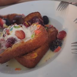 Fruity Pebble French Toast