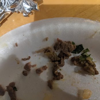 Mom and Pops Tacos - a half eaten plate - Food Trucks Near Me - Ventura, California