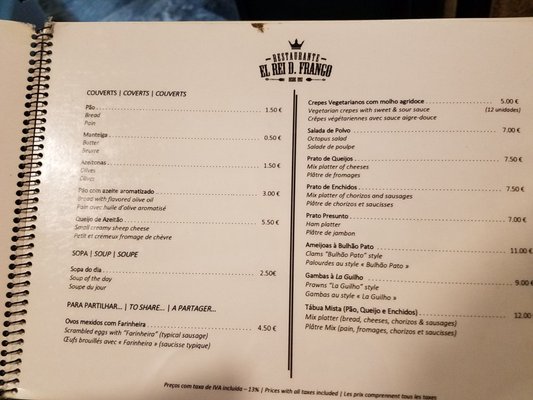 Menu photo 6 El Rei D.Frango Lisbon, 11