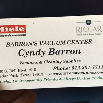 Barron's Vacuum & Cleaning Supplies - Go see Cyndy for great service - Appliances & Repair Near Me - Cedar Park, Texas