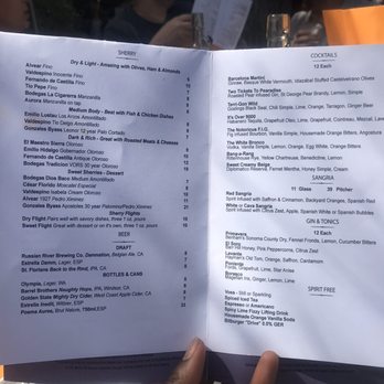 Bravas Bar de Tapas - Menu - Spanish Near Me - Healdsburg, California