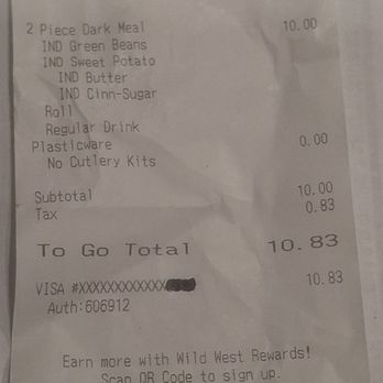 Cowboy Chicken - A receipt and pictures of the chicken. - American Near Me - Dallas, Texas Cowboy Chicken - A receipt and pictures of the chicken. - American Near Me - Dallas, Texas