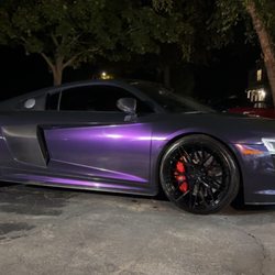 Infinite Reflection - Premium interior and exterior on this gorgeous Audi R8 finished late at night
