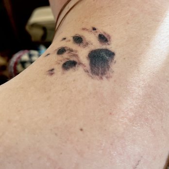 Trigger Happy Tattoo & Art - My cats paw print. He really went a love and beyond to capture her colors and essence. - Tattoo Near Me - Heber City, Utah Trigger Happy Tattoo & Art - My cats paw print. He really went a love and beyond to capture her colors and essence. - Tattoo Near Me - Heber City, Utah