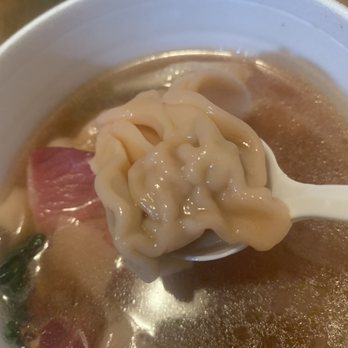 Sherman’s Chinese Buffet - Up close photo of the one time you can see some of that barbecue pork floating around in the soup behind it - Chinese Near Me - Stockton, California