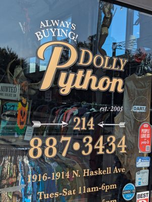 Dolly Python - Dallas, TX Dolly Python - Dallas, TX