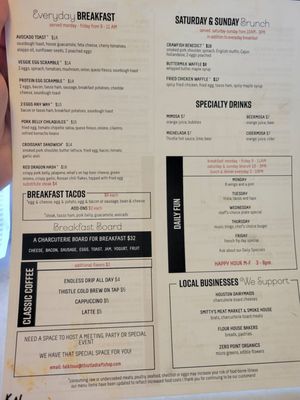 Menu photo 8 Thistle Draftshop Spring, TX