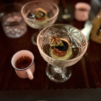 Edo Gastro Tapas And Wine - Amuse bouche (left), Hamachi tartare (right) - Tapas/Small Plates Near Me - Las Vegas, Nevada