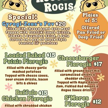 Rogue Rogis - Menu Part 1 as of 7/24/25 - Food Stands Near Me Rogue Rogis - Menu Part 1 as of 7/24/25 - Food Stands Near Me