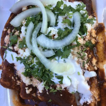 Chato Tacos - My enchilada mole $7, I should got extra rice & beans - Mexican Near Me - Hayward, California