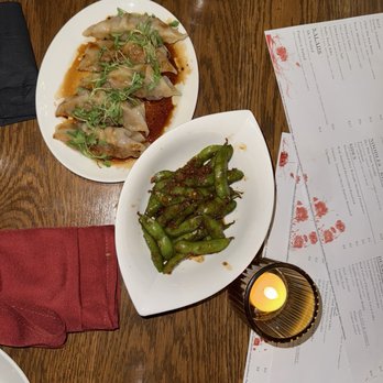 AKA - Garlic edamame and Potstickers - Asian Fusion Near Me - San Diego, California