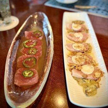 Reelhouse Oyster Bar - Tuna Crudo, Hamachi or Albacore Crudo - Salad Near Me - Boston, Massachusetts
