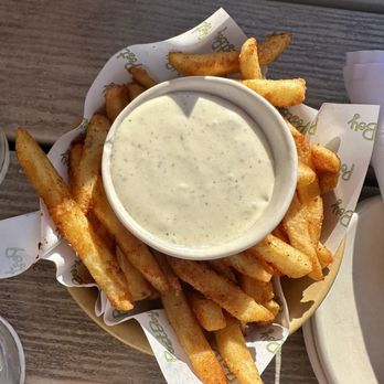 PostBoy - Fries and cacio e Pepe aioli - Burgers Near Me - New Buffalo, Michigan PostBoy - Fries and cacio e Pepe aioli - Burgers Near Me - New Buffalo, Michigan