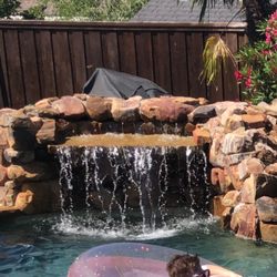 Guardian Pool Service - Pool waterfall repairs available in Dallas, Fort Worth, and surrounding areas. Call us at (469) 464-4490 for a free quote.