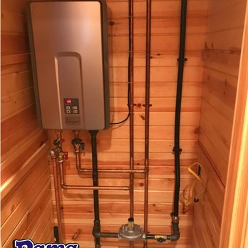 Dama Plumbing & Heating - Rinnai tankless water heater install - Plumbing Near Me - Lakewood, Wisconsin Dama Plumbing & Heating - Rinnai tankless water heater install - Plumbing Near Me - Lakewood, Wisconsin