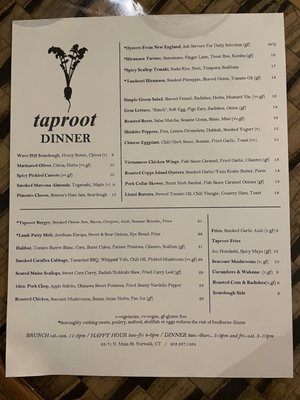Menu photo 2 Taproot Norwalk, CT